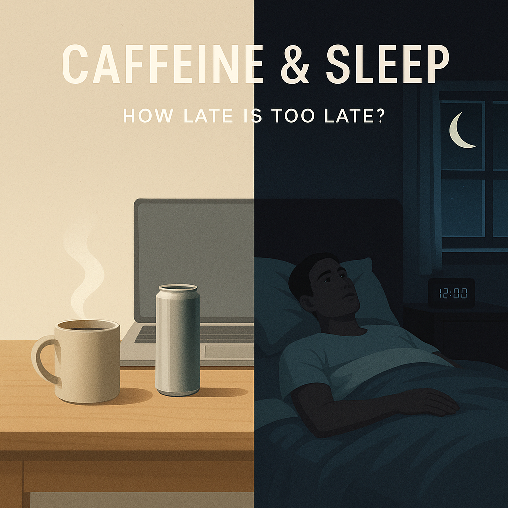 Coffee cup at dusk with a clock indicating evening caffeine timing